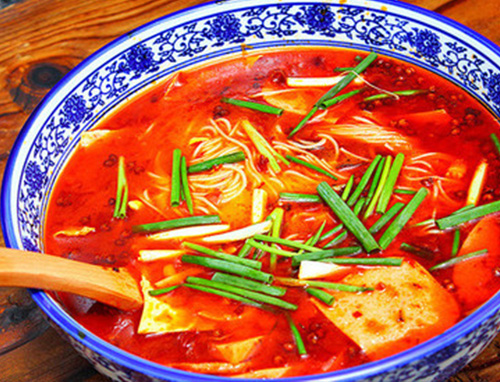 麻城红汤素火锅米线